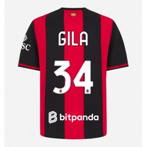AC Milan Mario Gila #34 Jalkapallovaatteet Kotipaita 2026-27 Lyhythihainen